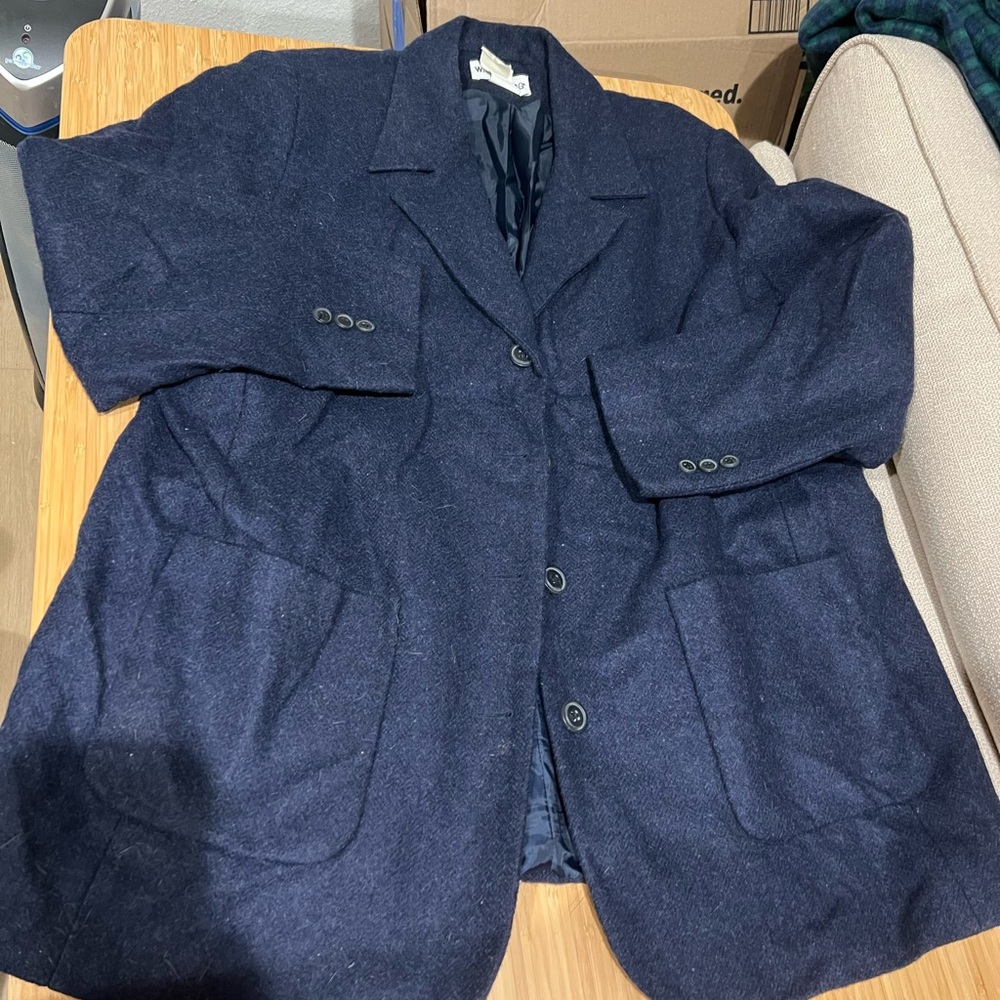 🖤 White Stag Woman Navy Wool Blazer – 20W 🖤